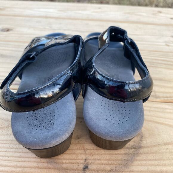 SAS tripod, comfort, Patton leather black, sandals, size 9 - Picture 3 of 9